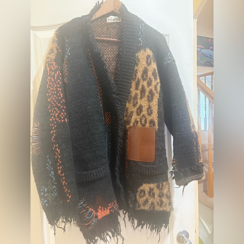 Kate Hewko Leopard Sweater, one size